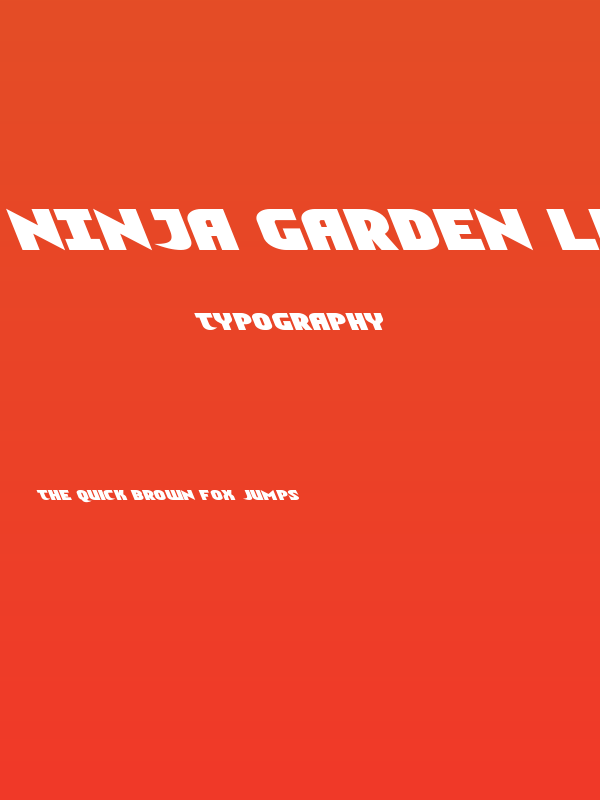 Ninja Garden Leftalic Poster