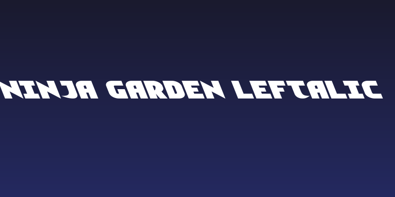 Ninja Garden Leftalic Social Header