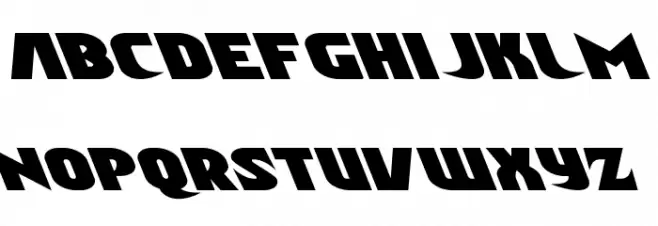 Ninja Garden Leftalic Caratteri MINUSCOLO