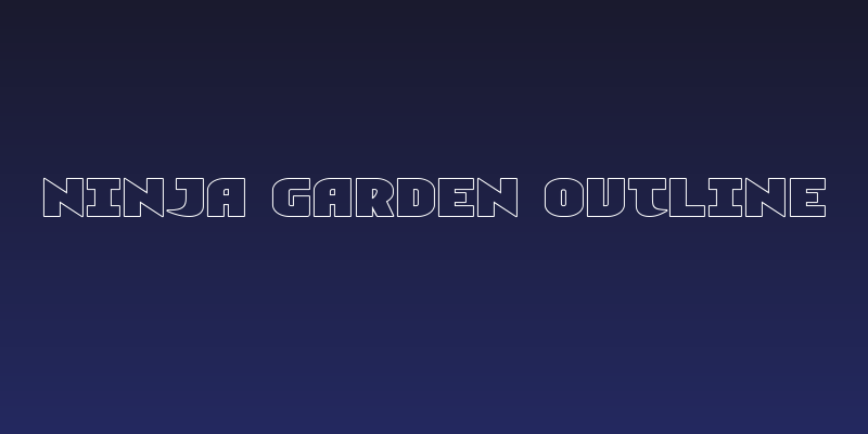 Ninja Garden Outline Social Header