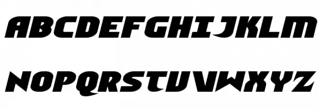 Ninja Garden Semi-Italic Шрифта ВЕРХНИЙ