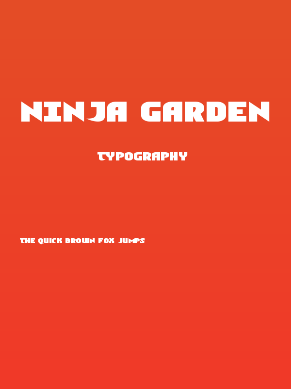 Ninja Garden Poster
