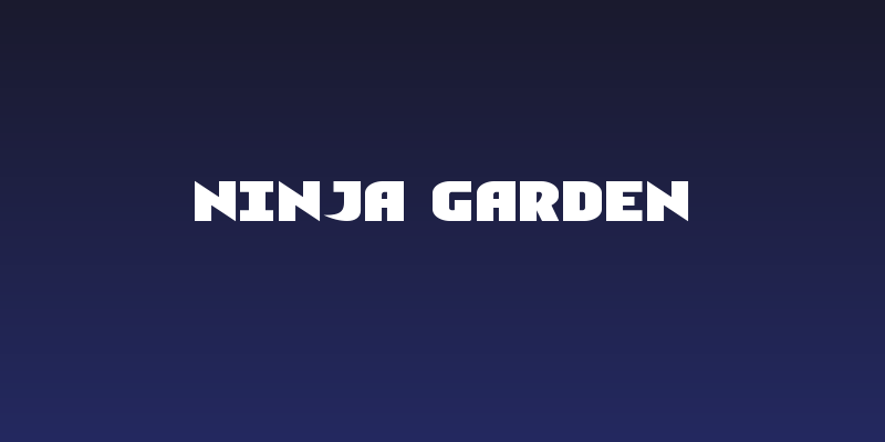 Ninja Garden Social Header
