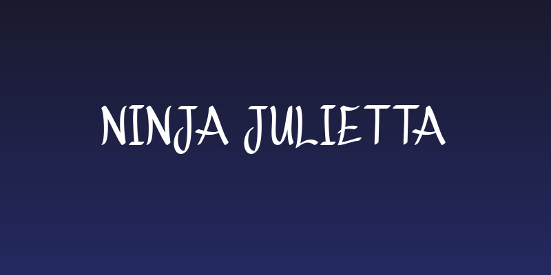 Ninja Julietta Social Header