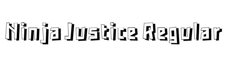 Ninja Justice Regular  नि: शुल्क फ़ॉन्ट्स डाउनलोड