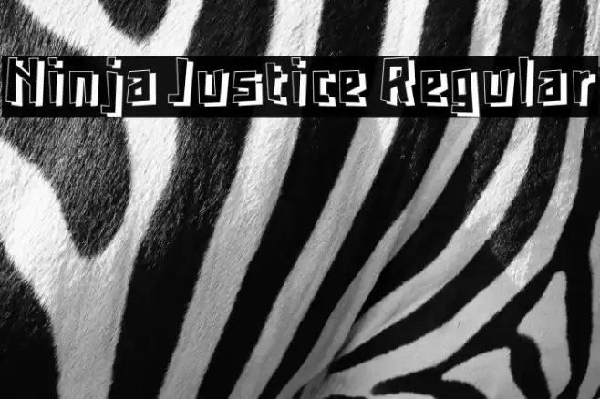 Ninja Justice Regular Font examples