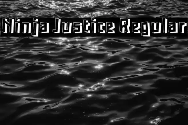 Ninja Justice Regular Font examples