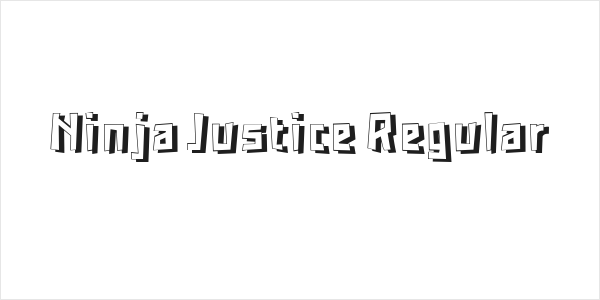 Ninja Justice Regular Logo