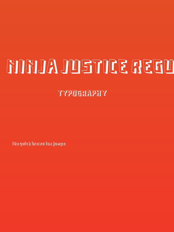 Ninja Justice Regular Poster