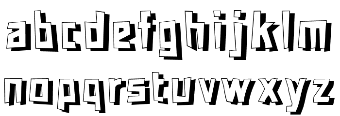 Ninja Justice Regular Font LOWERCASE