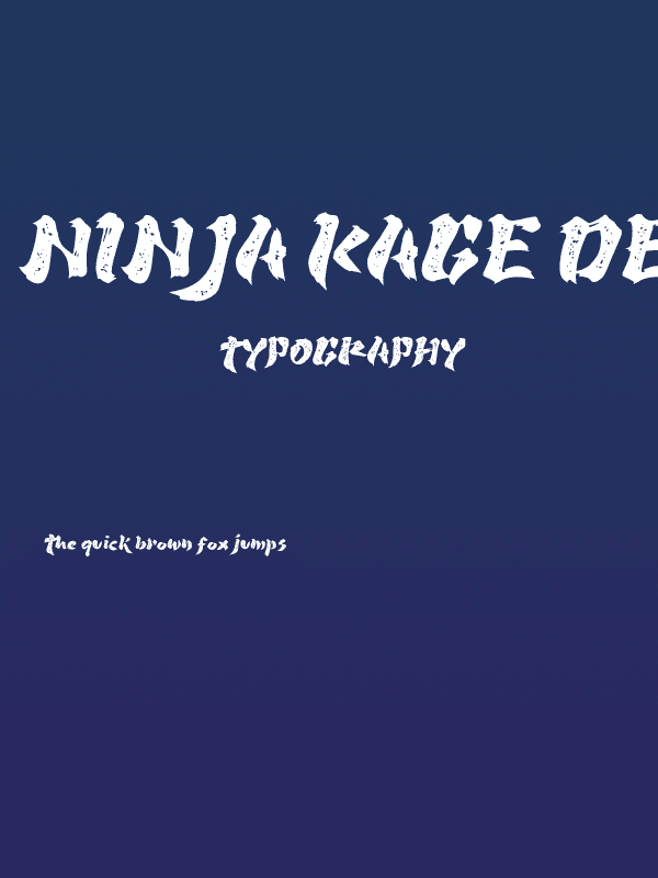Ninja Kage Demo Rough Poster