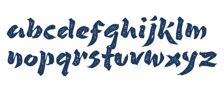 Ninja Kage Demo Rough Lowercase