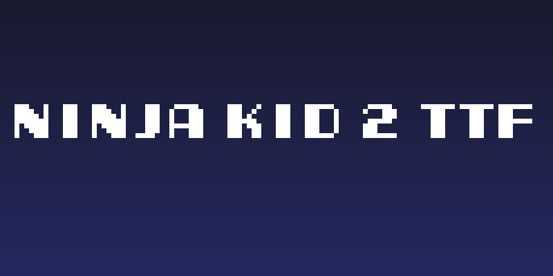 Ninja Kid 2 TTF Social Header