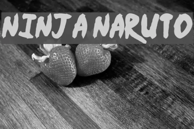 Ninja Naruto Font examples