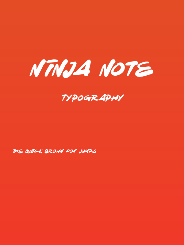 Ninja Note Poster