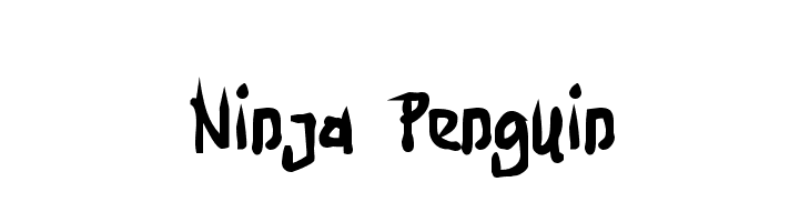 Ninja Penguin  font caratteri gratis