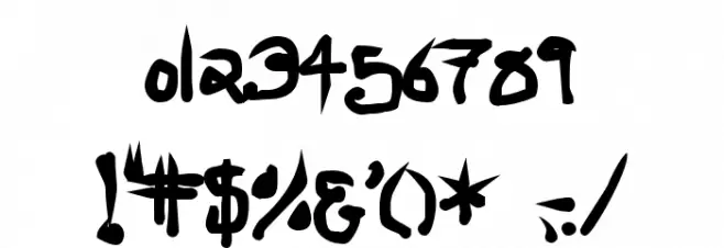 Ninja Penguin Font OTHER CHARS