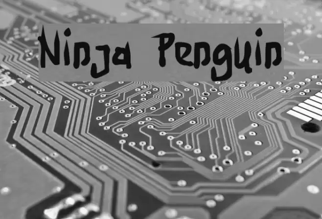 Ninja Penguin Font examples