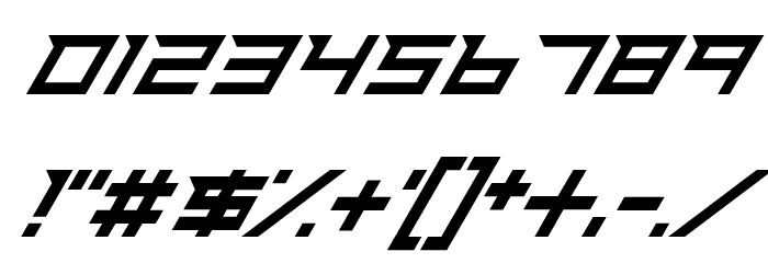Ninja Rush Font OTHER CHARS
