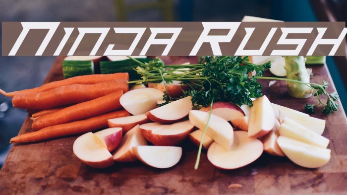 Ninja Rush Font examples