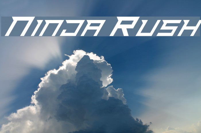 Ninja Rush Font examples