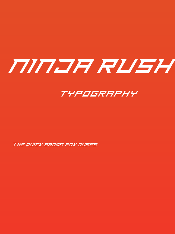 Ninja Rush Poster