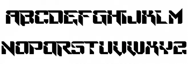 Ninja Thing Regular フォント 大文字