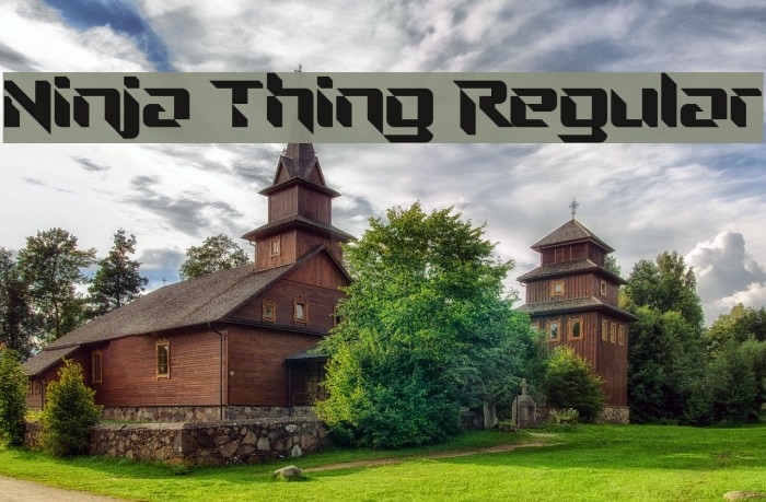 Ninja Thing Regular Font examples