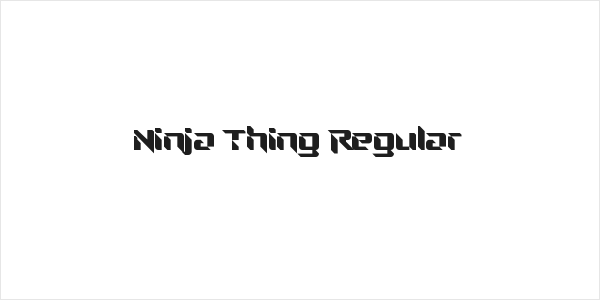 Ninja Thing Regular Logo