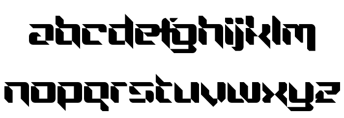 Ninja Thing Regular Font LOWERCASE