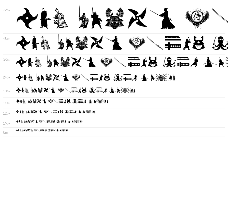 Ninja and Samurai Waterfall