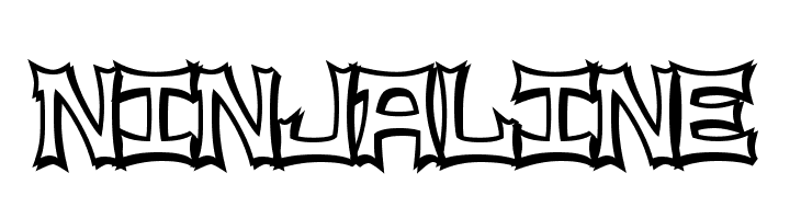 NinjaLine  Free Fonts Download