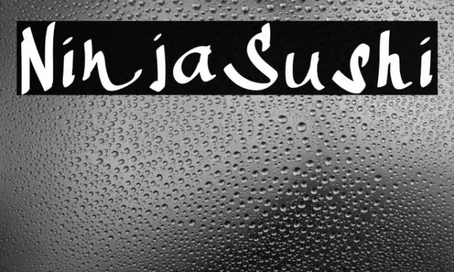 NinjaSushi Font examples