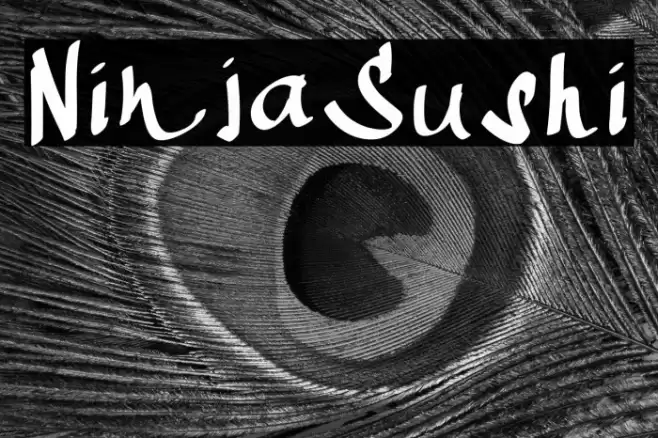NinjaSushi Font examples