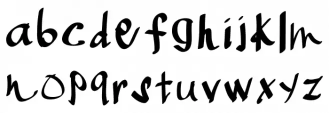 NinjaSushi Font LOWERCASE