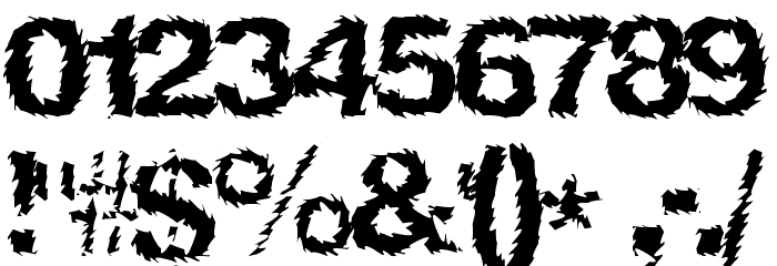 NinjaTurtle Font OTHER CHARS