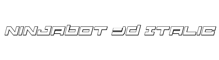 Ninjabot 3D Italic  font caratteri gratis