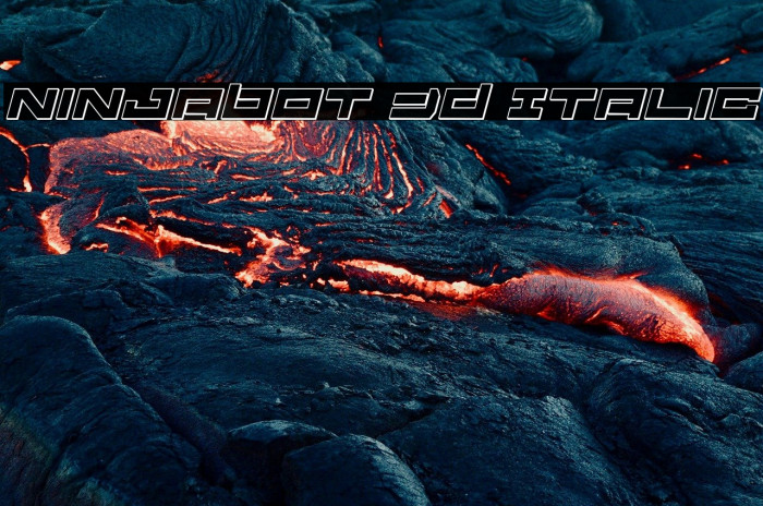 Ninjabot 3D Italic Example 2