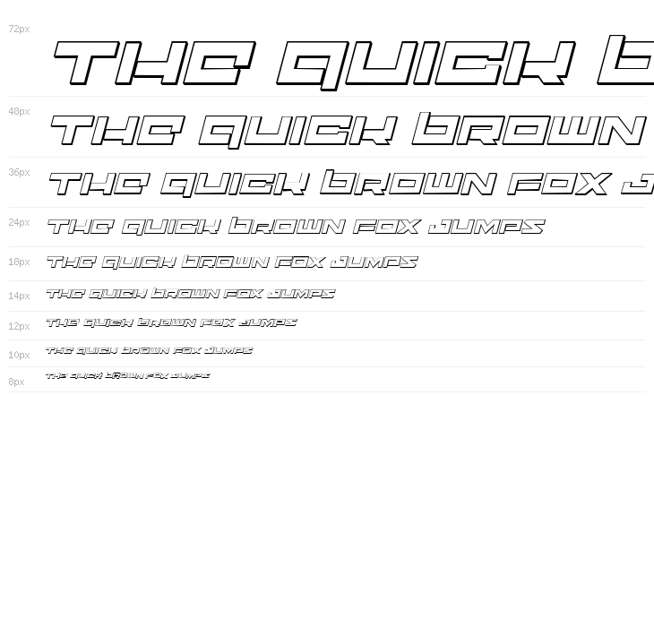 Ninjabot 3D Italic Waterfall