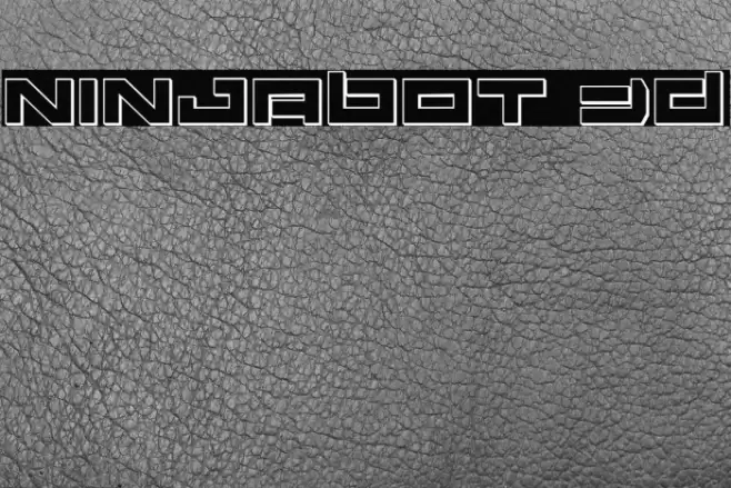 Ninjabot 3D Fonte examples
