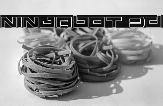 Ninjabot 3D Fonte examples