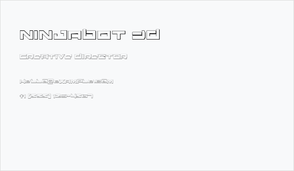 Ninjabot 3D Business Card