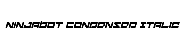 Ninjabot Condensed Italic Schriftart