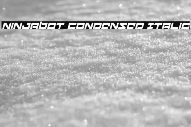 Ninjabot Condensed Italic Font examples