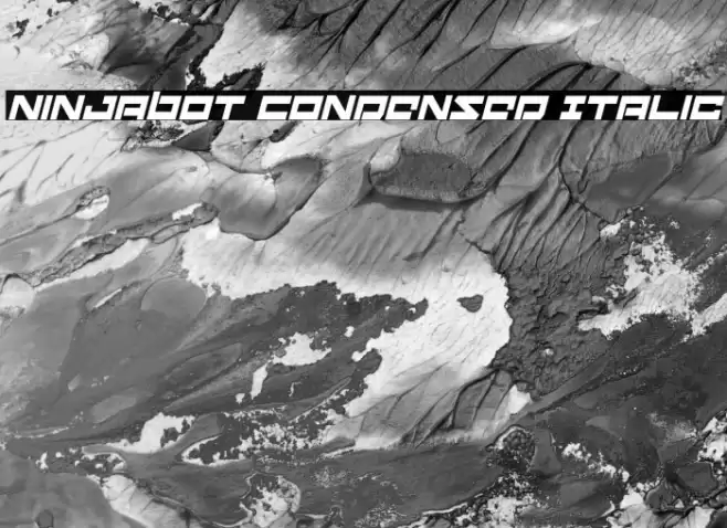 Ninjabot Condensed Italic Font examples