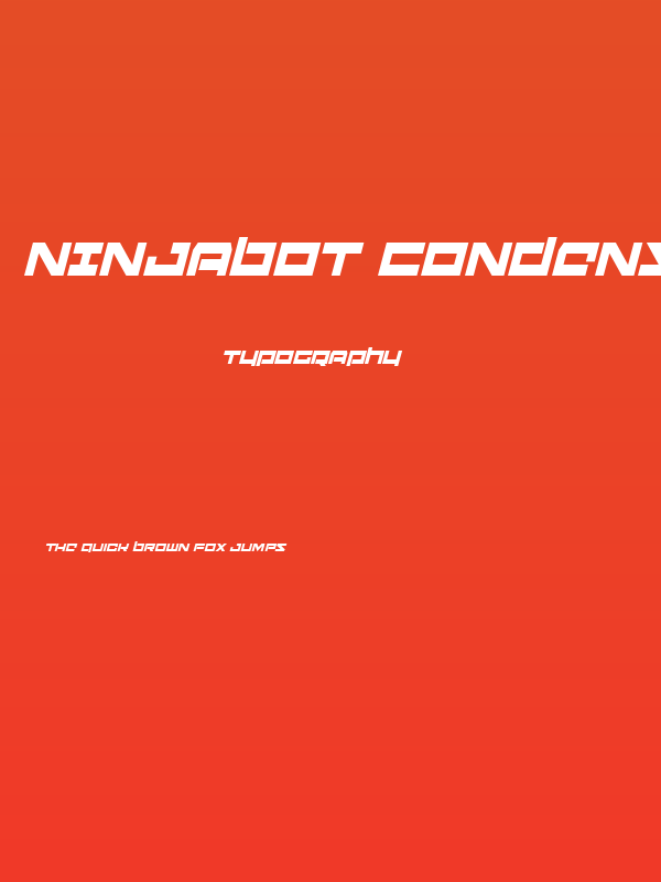 Ninjabot Condensed Italic Poster