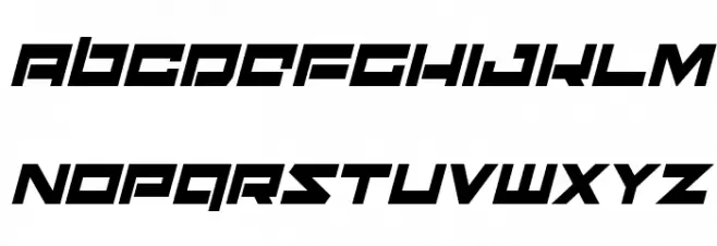 Ninjabot Condensed Italic Font LOWERCASE