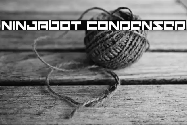 Ninjabot Condensed Шрифта examples