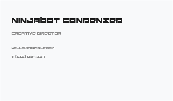 Ninjabot Condensed Business Card