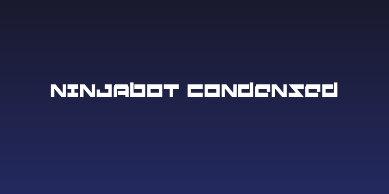 Ninjabot Condensed Social Header